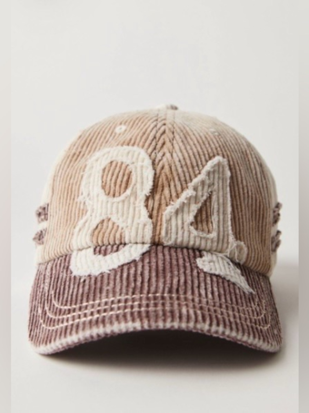 ▪️NWT Free People Hollie Varsity Baseball corduroy Hat